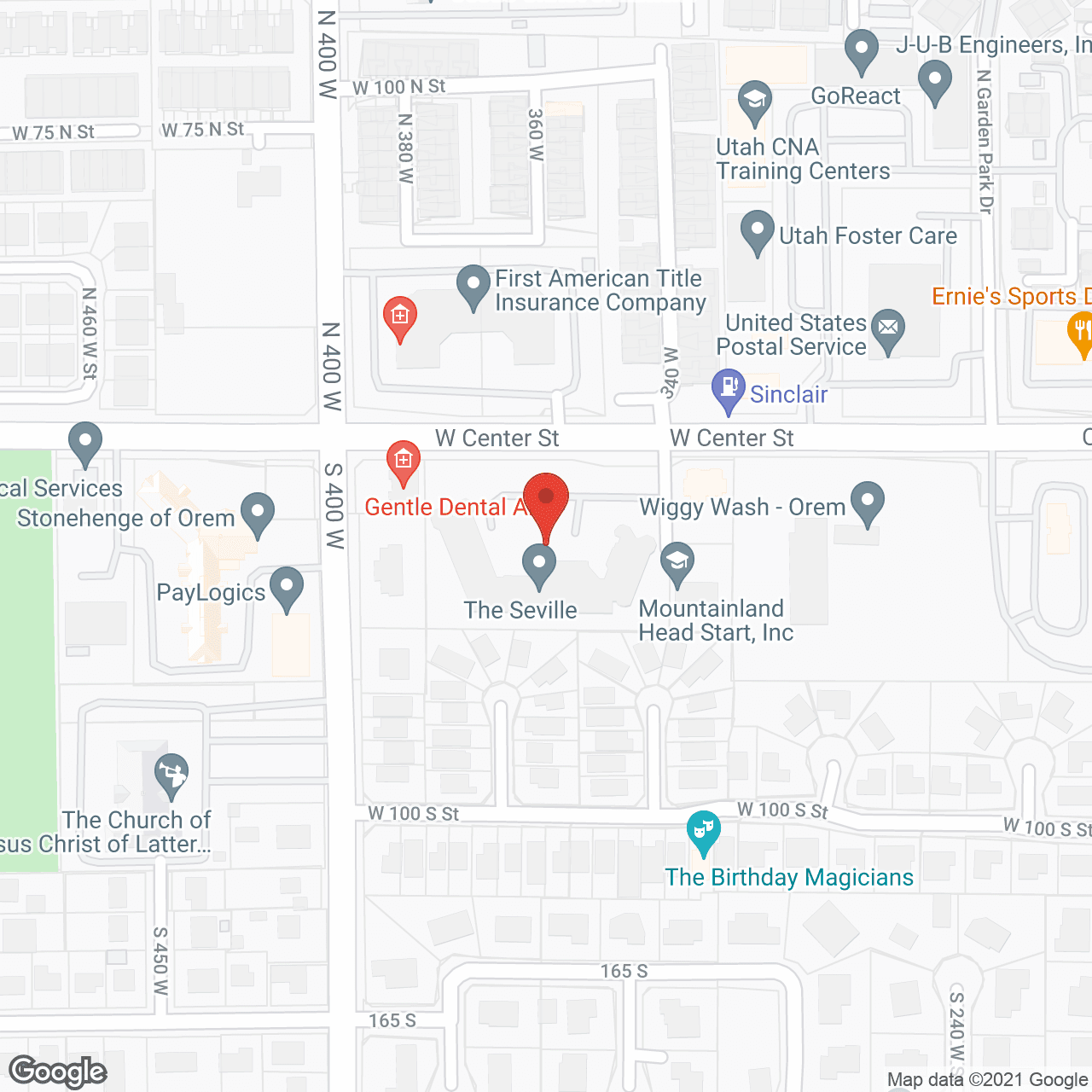 Map of the neighborhood around Holiday Seville