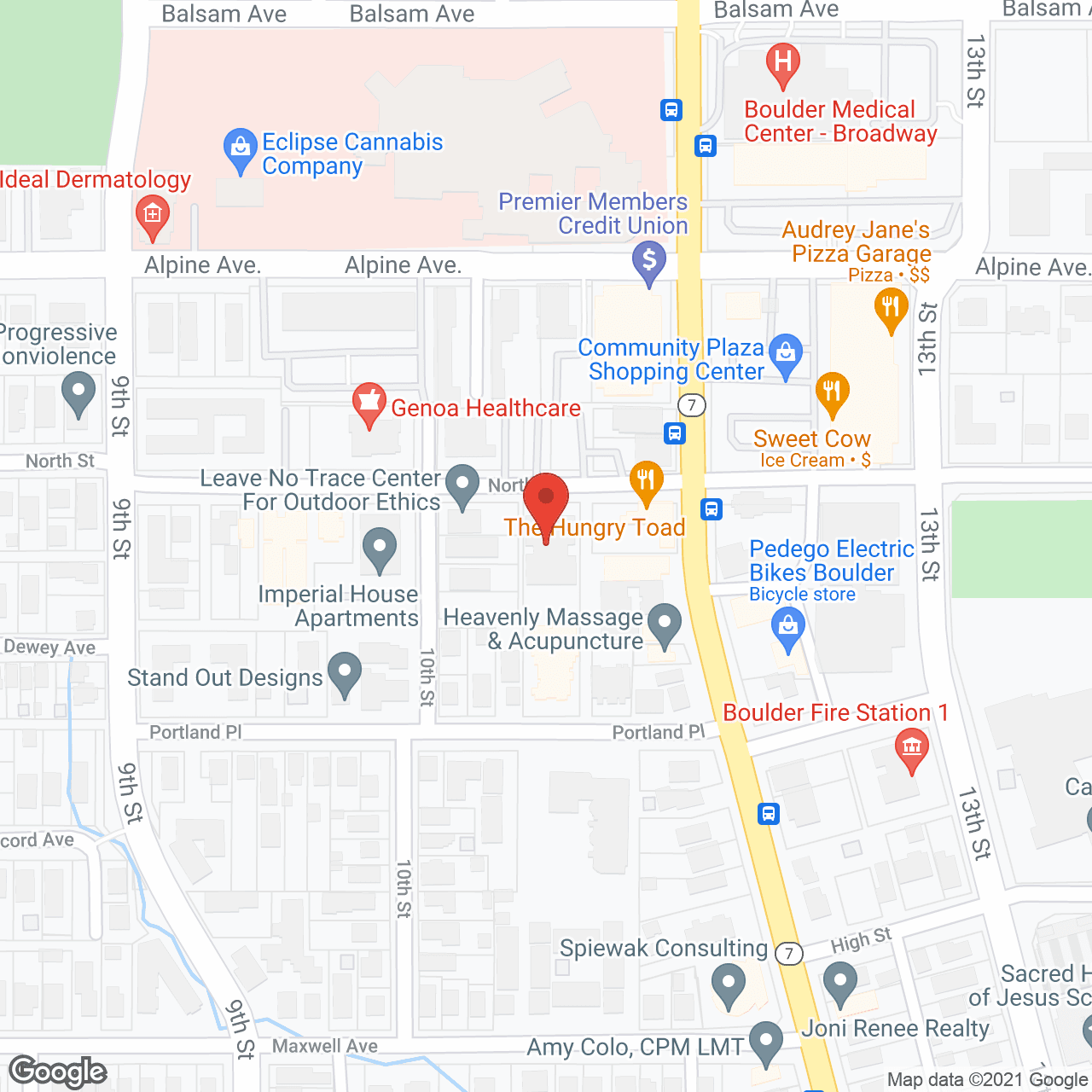 Map of the neighborhood around Northport Apartments