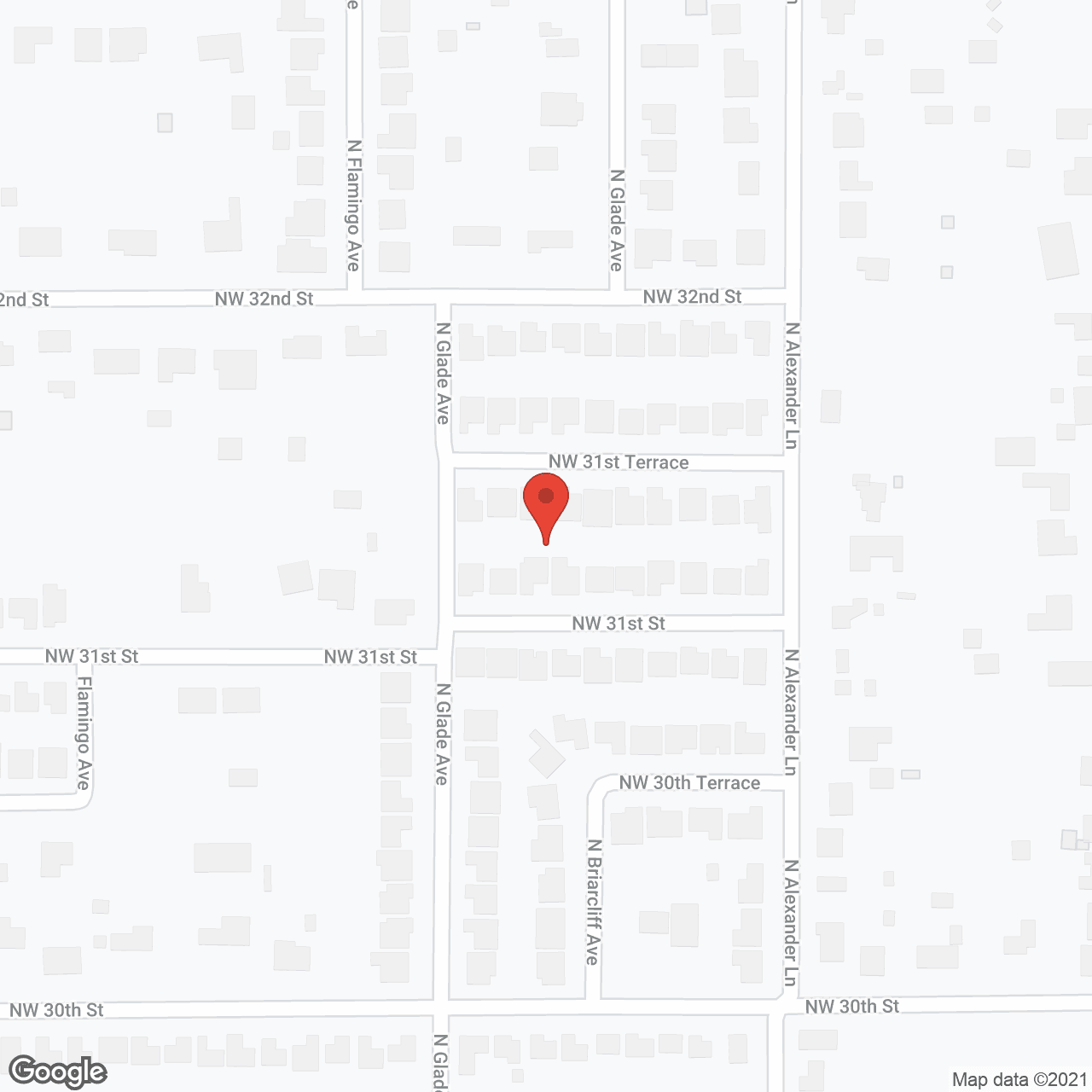 Map of the neighborhood around Southern Plaza Independent Living