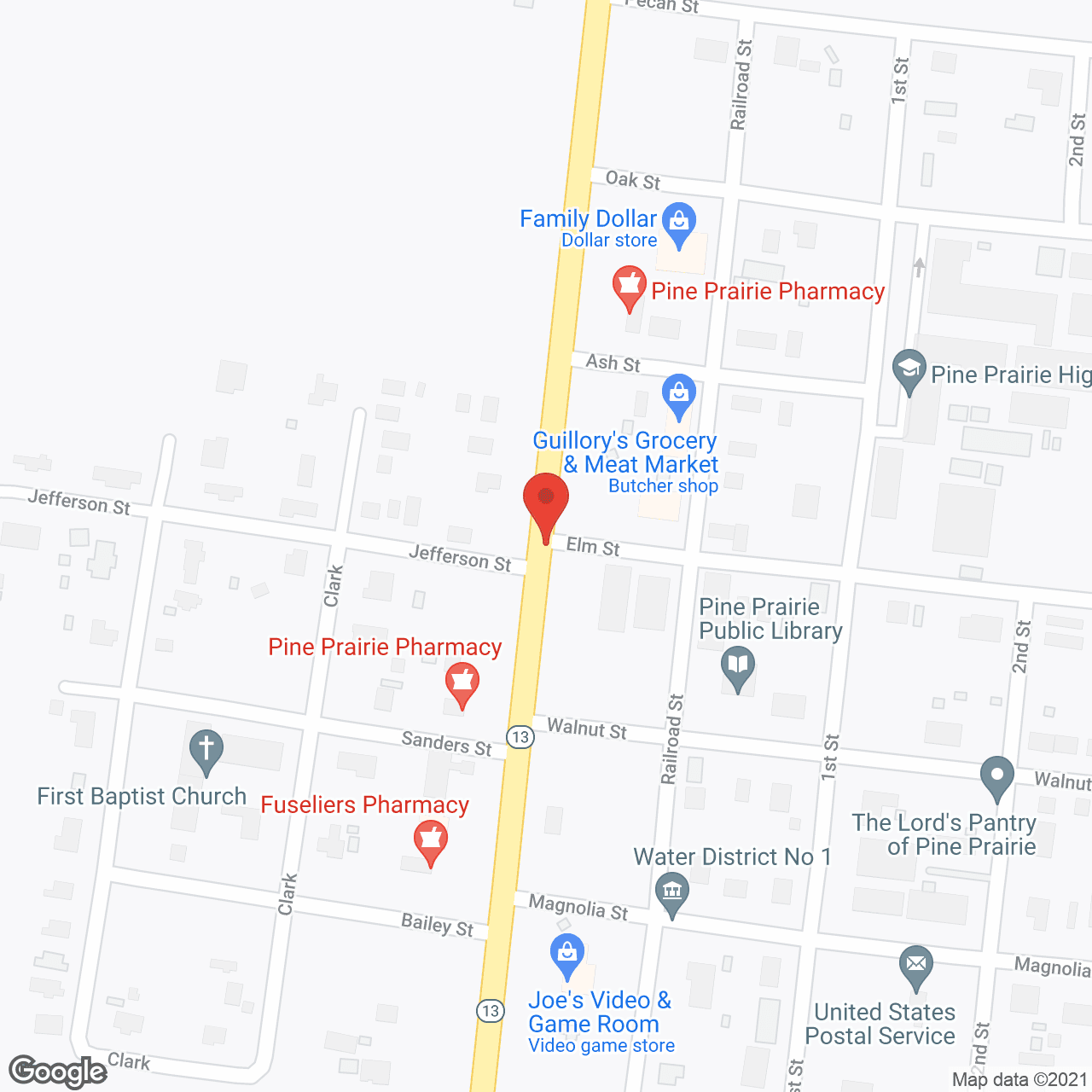 Map of the neighborhood around Prairie Plaza Inc