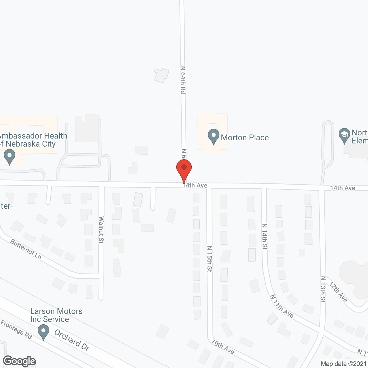 Map of the neighborhood around Morton Senior Living