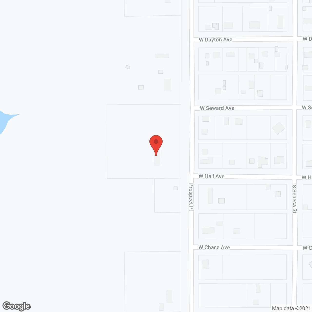 Map of the neighborhood around Santa Fe Trail Nursing Ctr