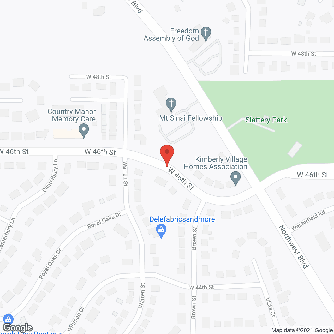 Map of the neighborhood around Country Manor Memory Care