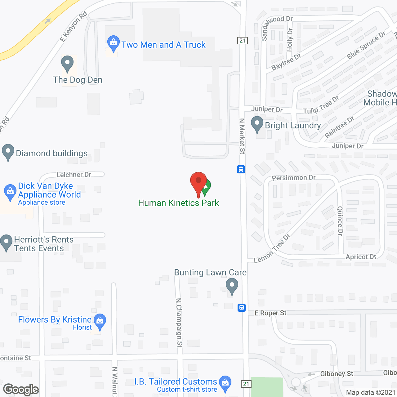 Map of the neighborhood around Garwood Home
