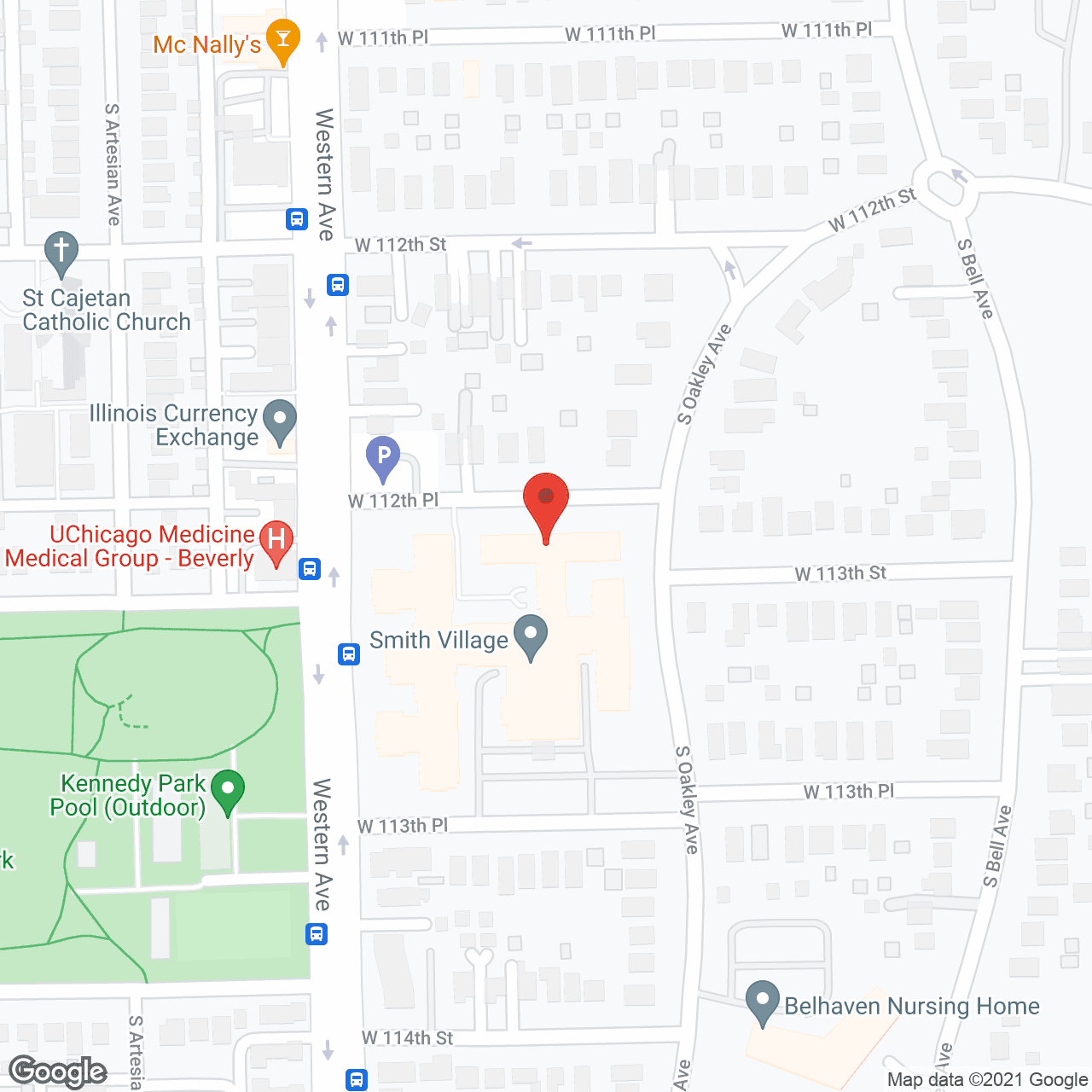 Map of the neighborhood around Washington & Jane Smith Home