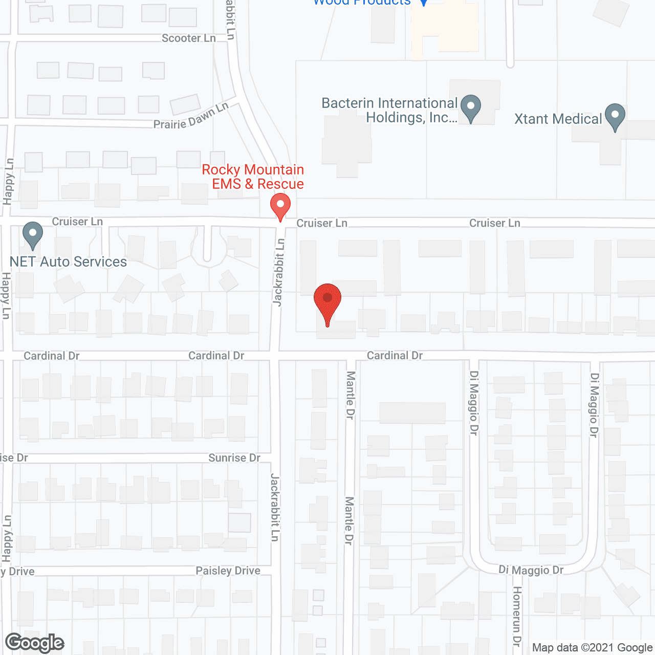 Map of the neighborhood around Edgewood Vista-Belgrade