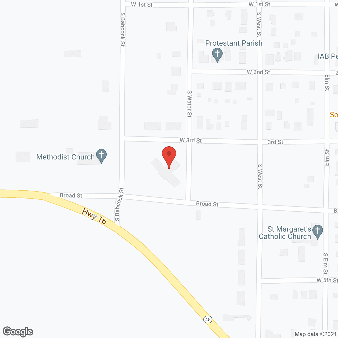 Map of the neighborhood around Prairie View Assisted Living