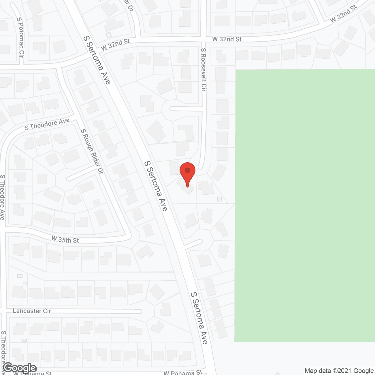 Map of the neighborhood around Platte Living
