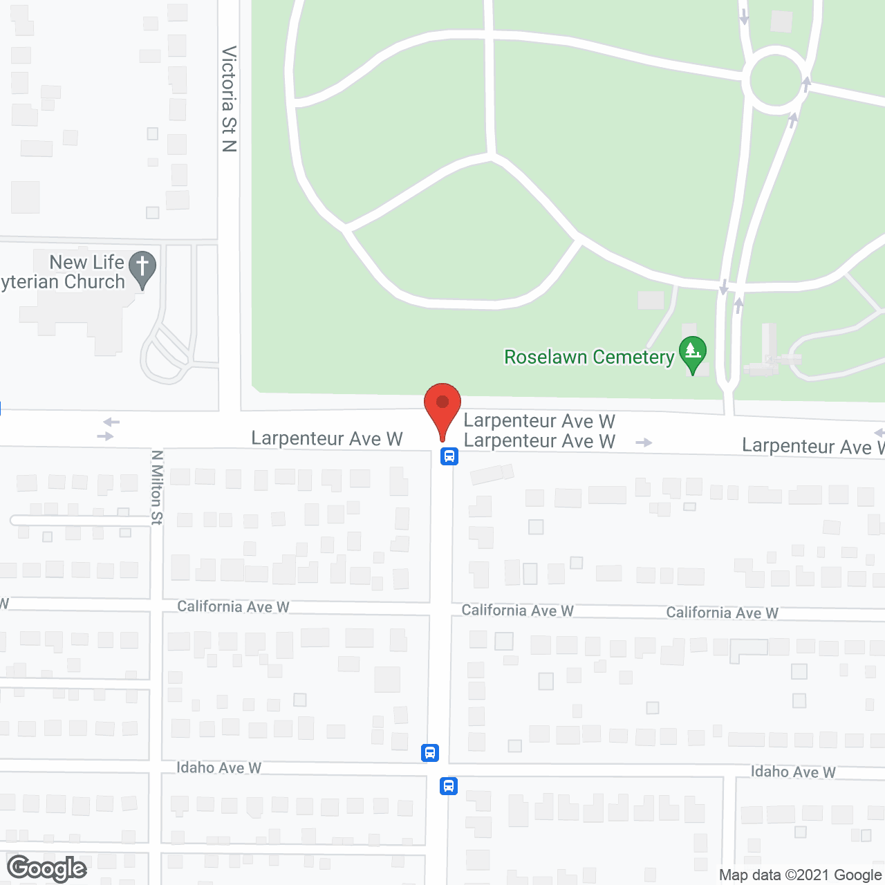 Map of the neighborhood around New Perspective Roseville