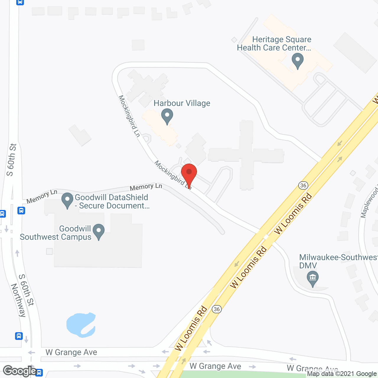 Map of the neighborhood around Harbour Village