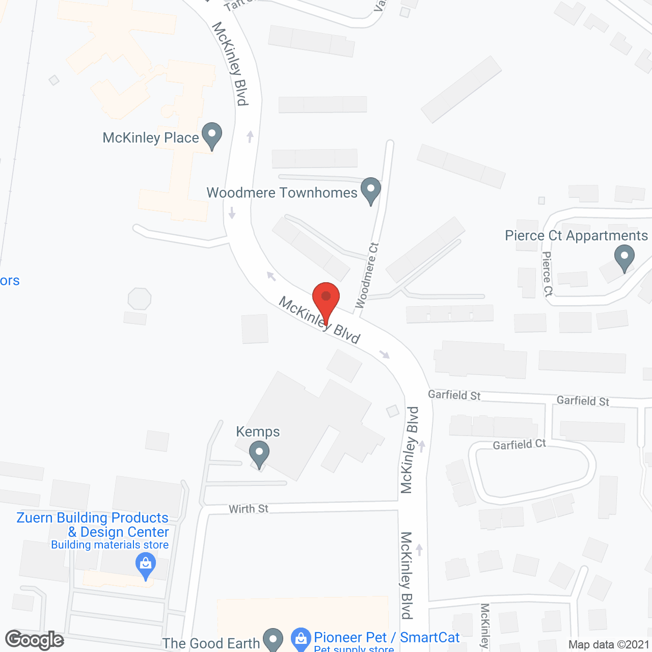 Map of the neighborhood around LakeHouse Cedarburg