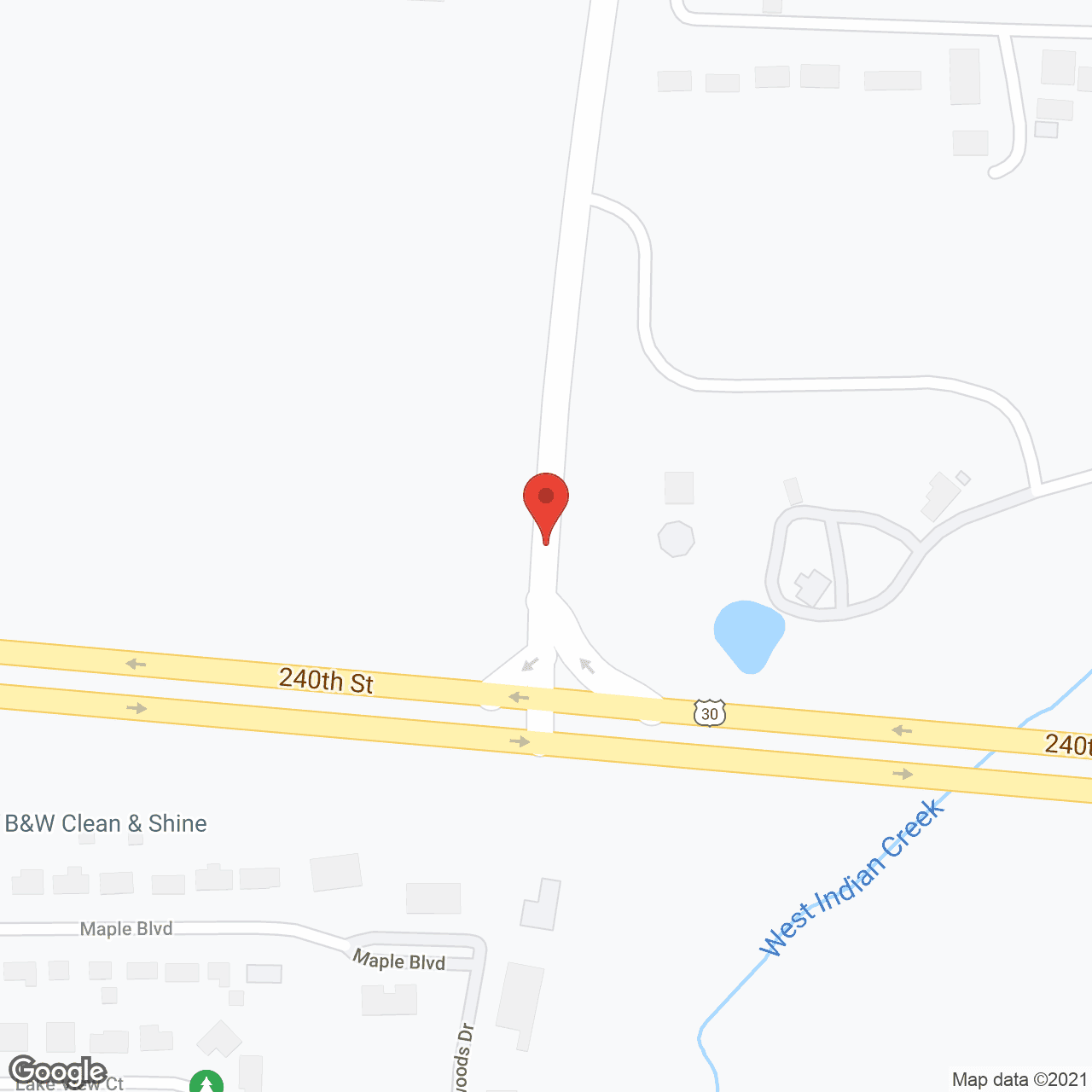Map of the neighborhood around Story County Hospital
