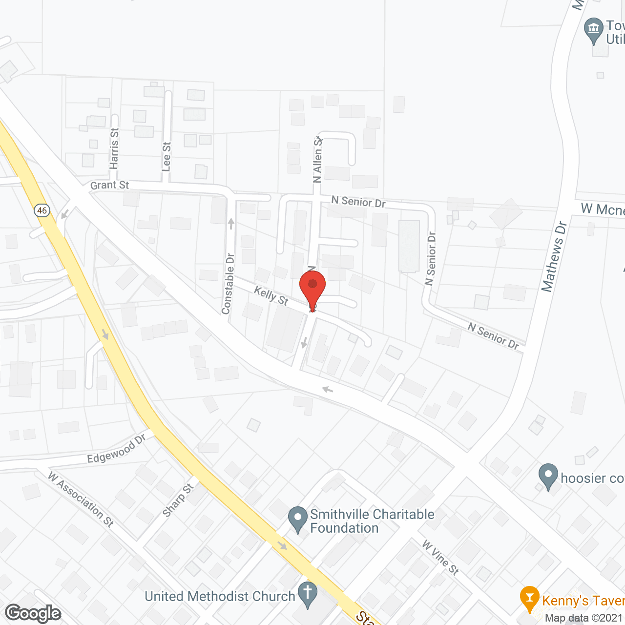 Map of the neighborhood around Richland Senior Citizens