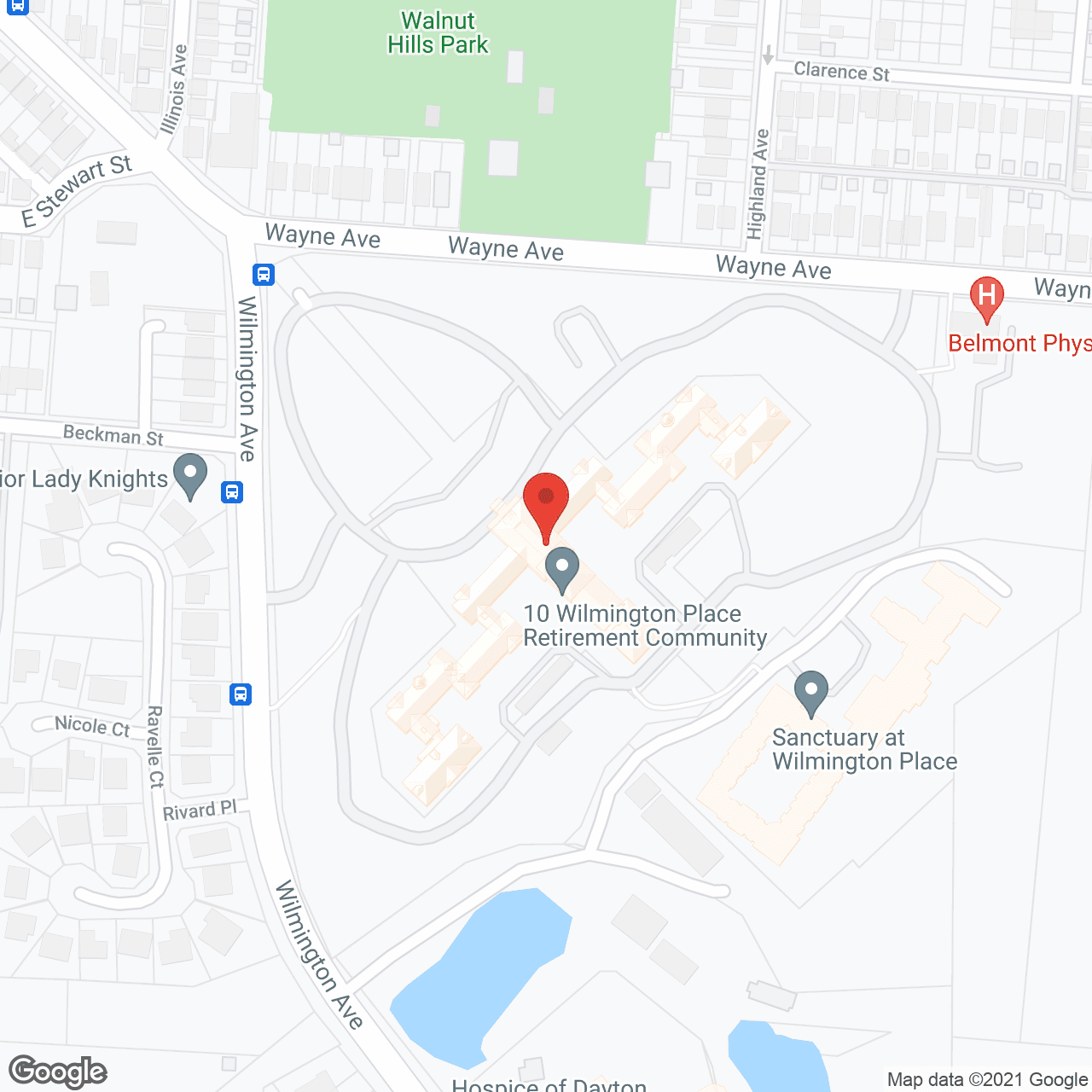 Map of the neighborhood around 10 Wilmington Place