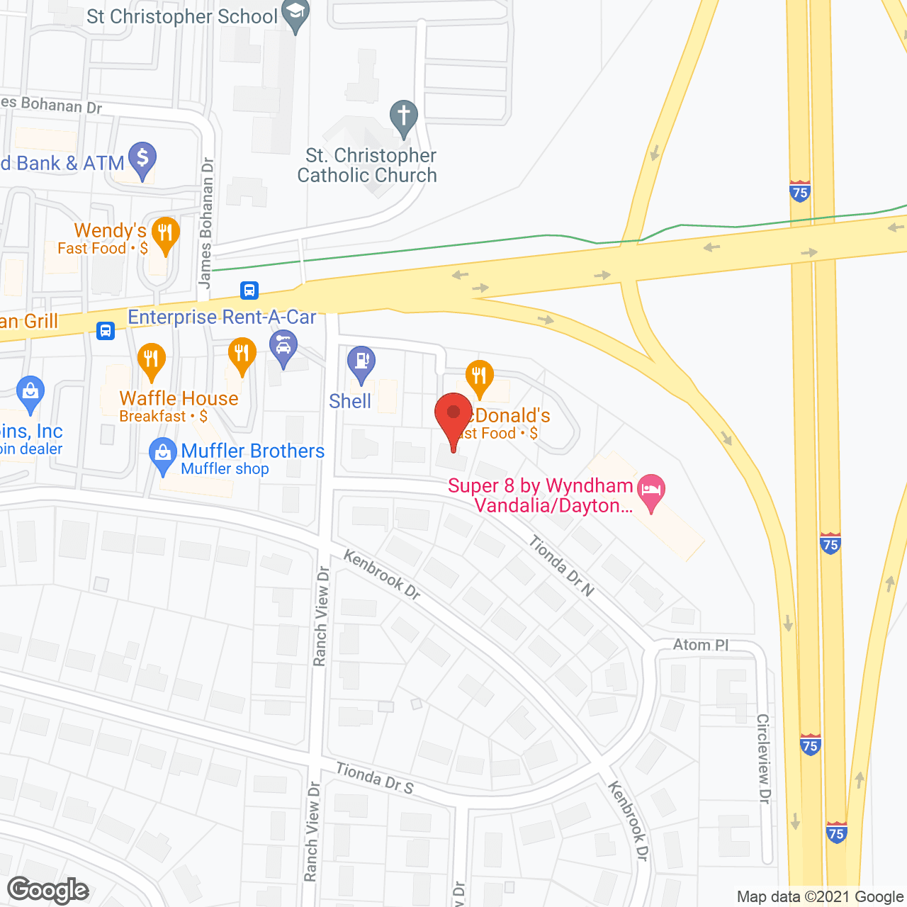 Map of the neighborhood around Senior Home Choice 3