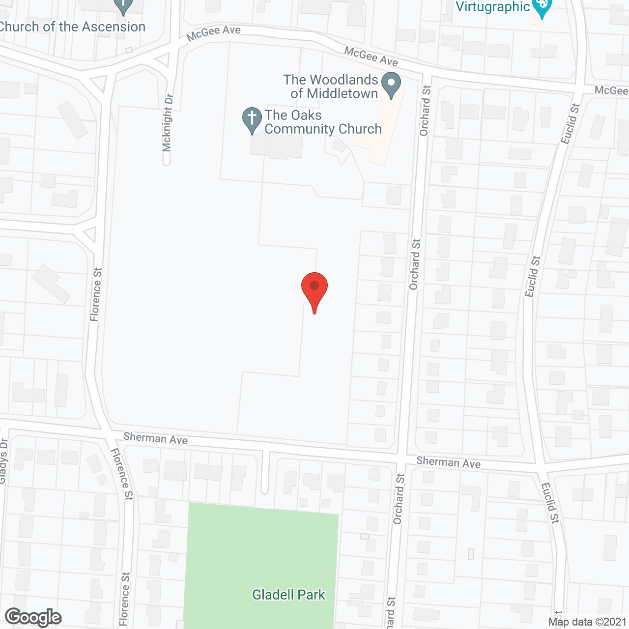 Map of the neighborhood around The Winfield at Middletown