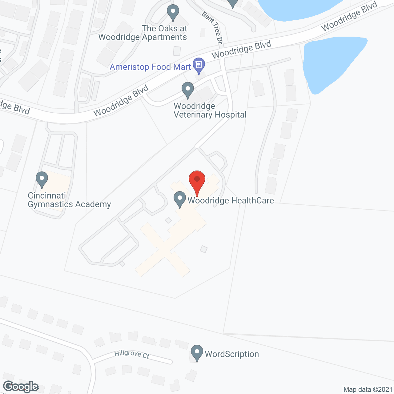 Map of the neighborhood around Buckeye Forest at Fairfield