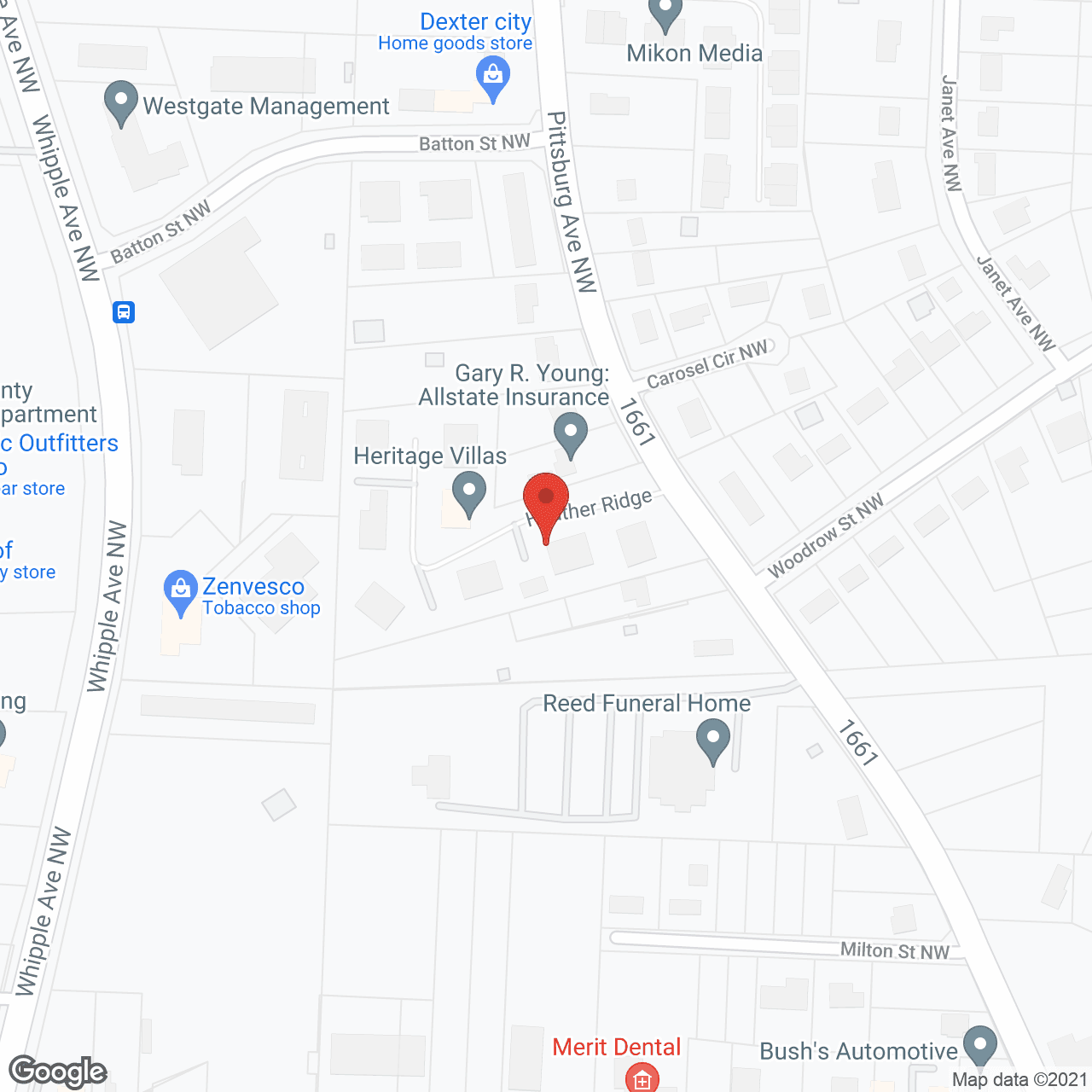 Map of the neighborhood around 913 New Ridge LLC