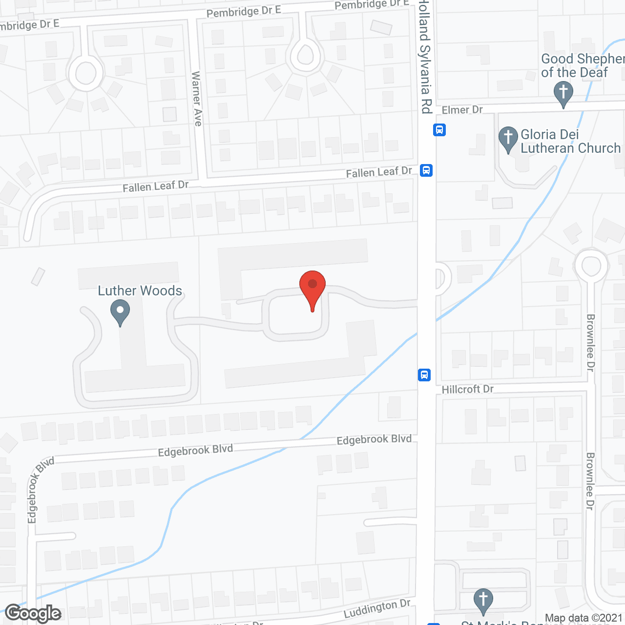 Map of the neighborhood around Lutheran Housing Svc