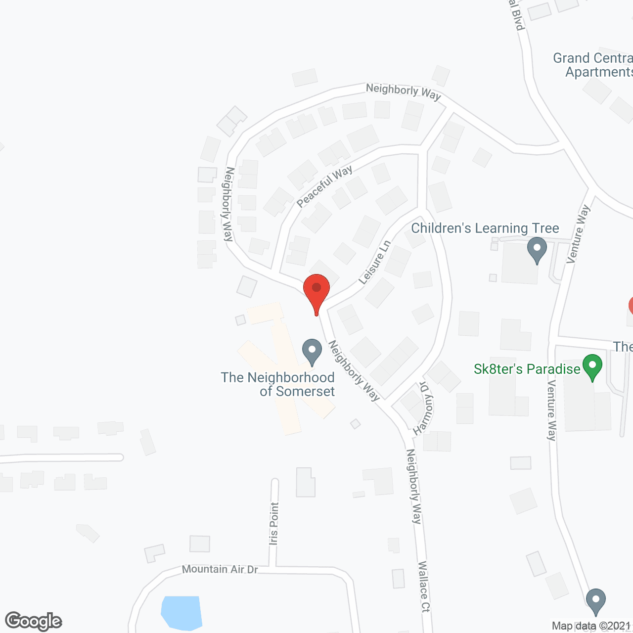Map of the neighborhood around The Neighborhood of Somerset