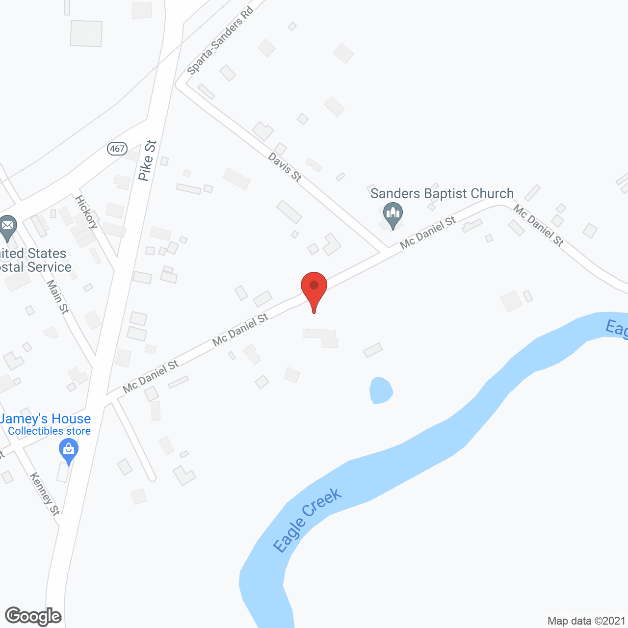 Map of the neighborhood around Valley Haven Rest Home