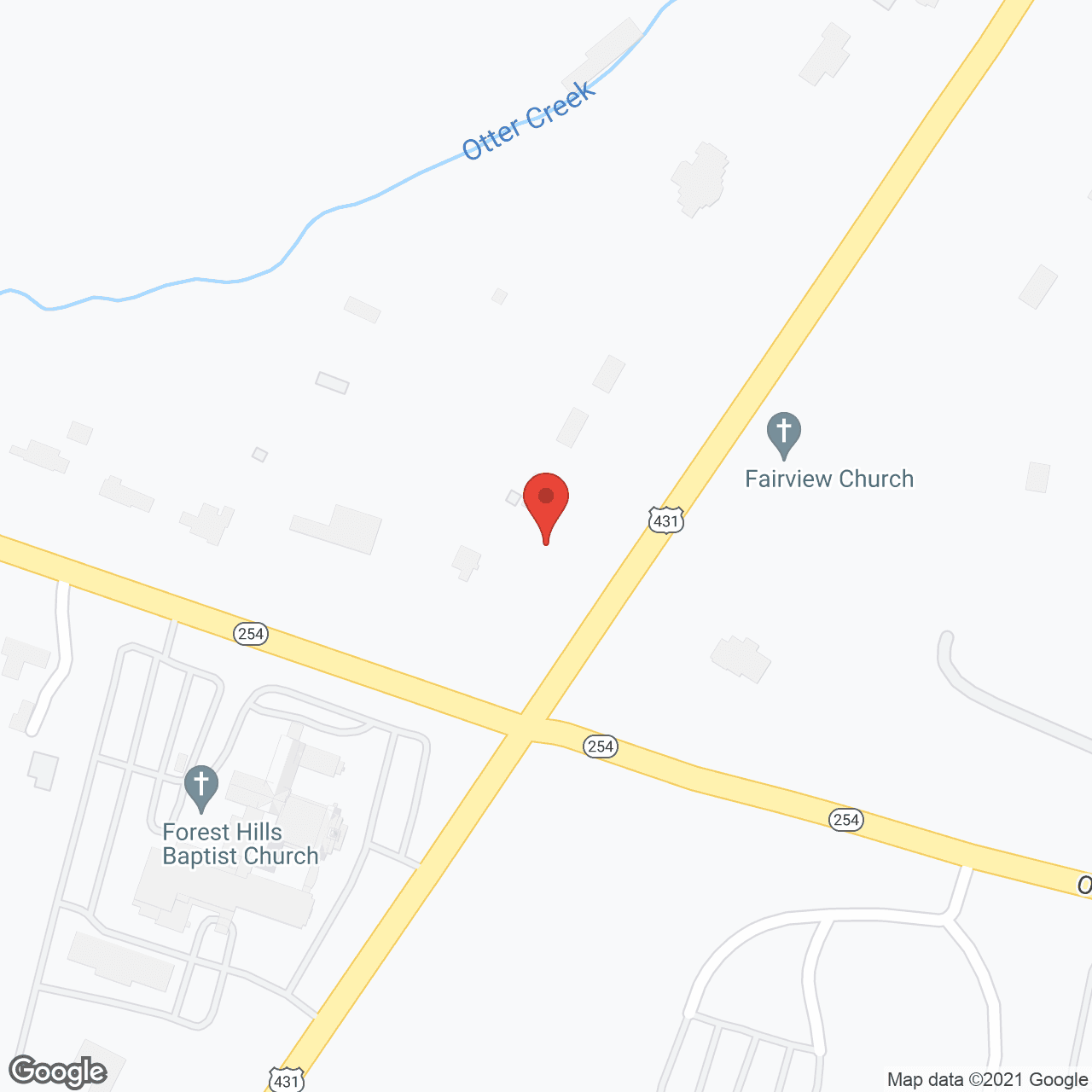 Map of the neighborhood around The St. Paul