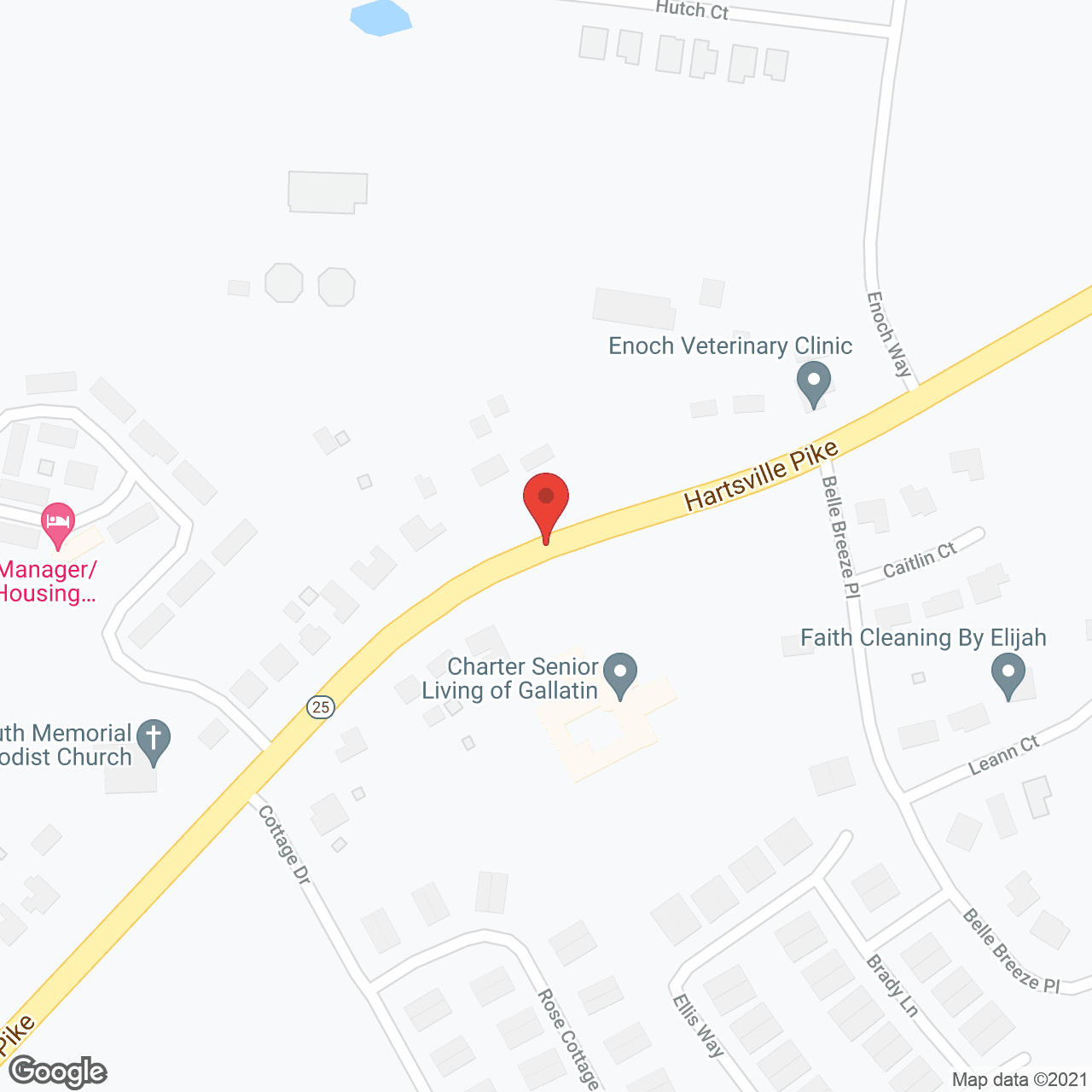 Map of the neighborhood around Charter Senior Living of Gallatin