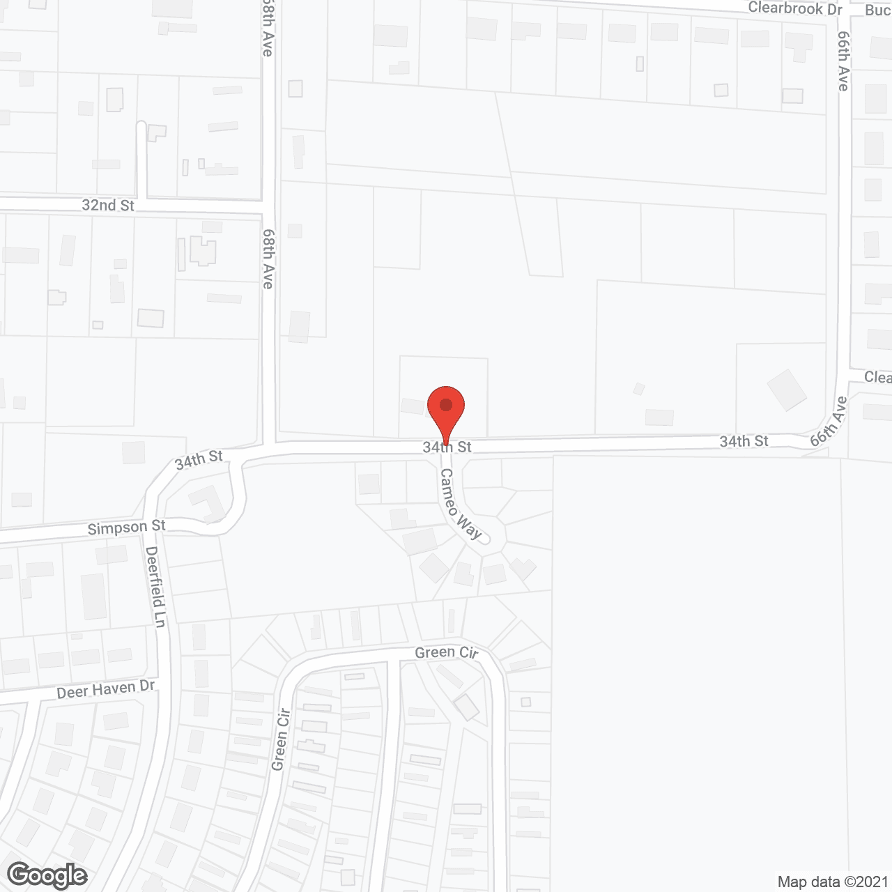 Map of the neighborhood around Estes Health Care Ctr