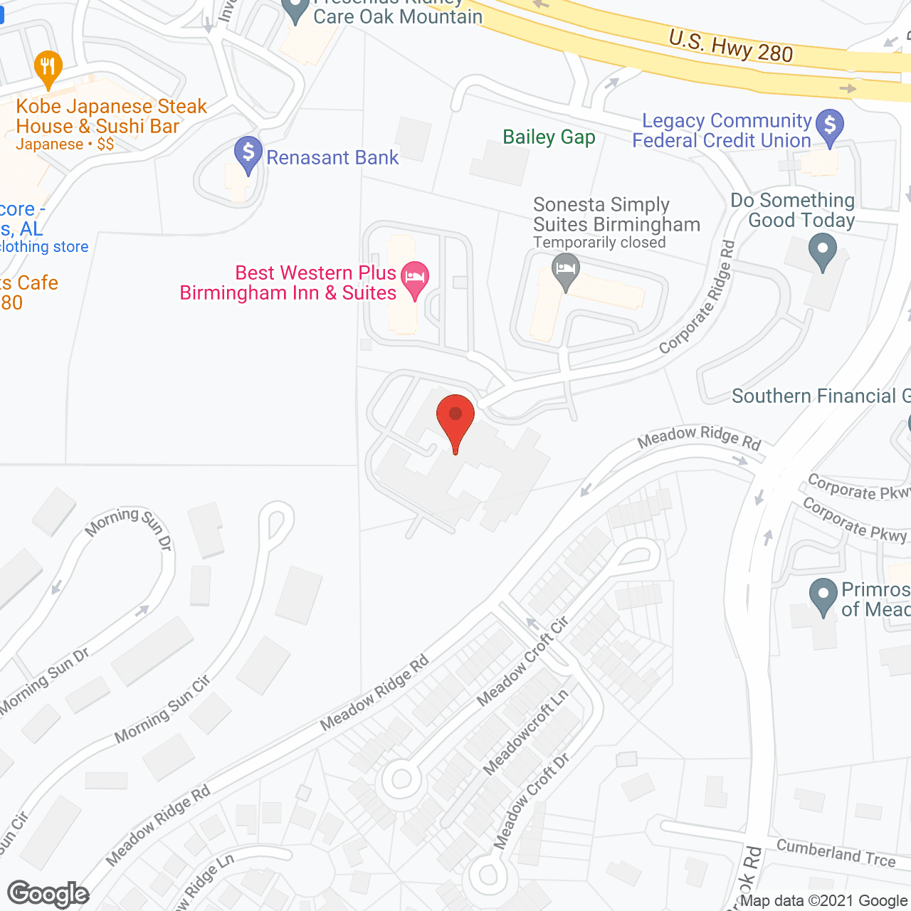 Map of the neighborhood around Proveer at Grande View