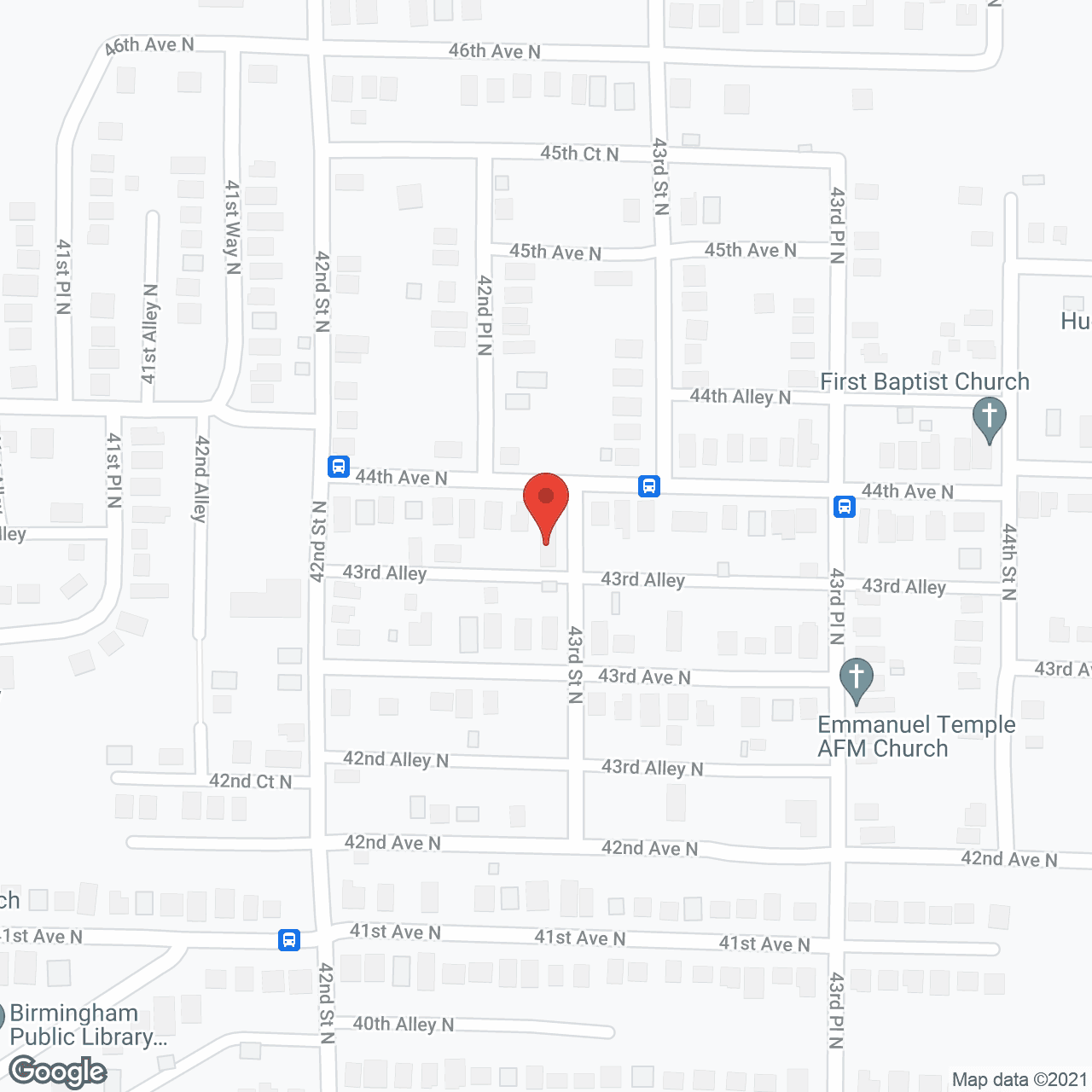 Map of the neighborhood around Heavenly Place Manor