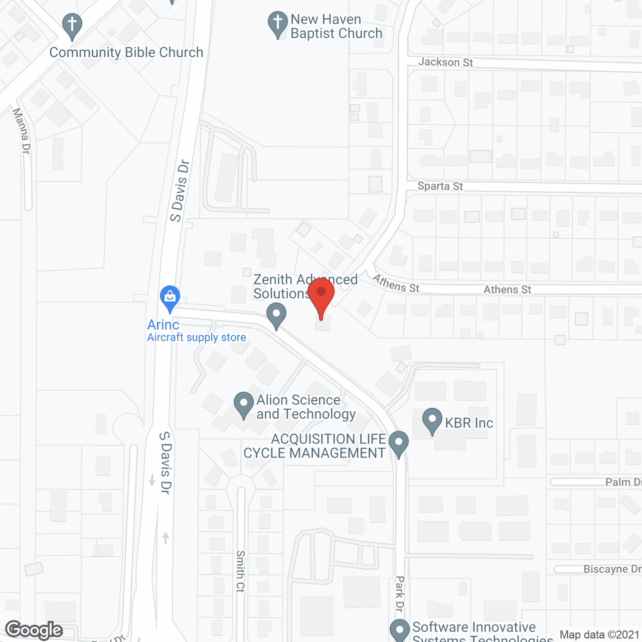 Map of the neighborhood around Sun Pointe Senior Living