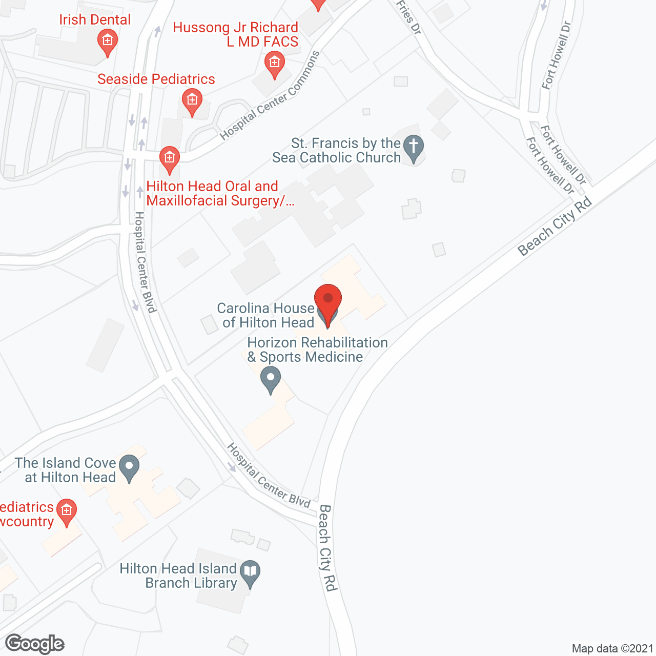 Map of the neighborhood around Pines at Hilton Head