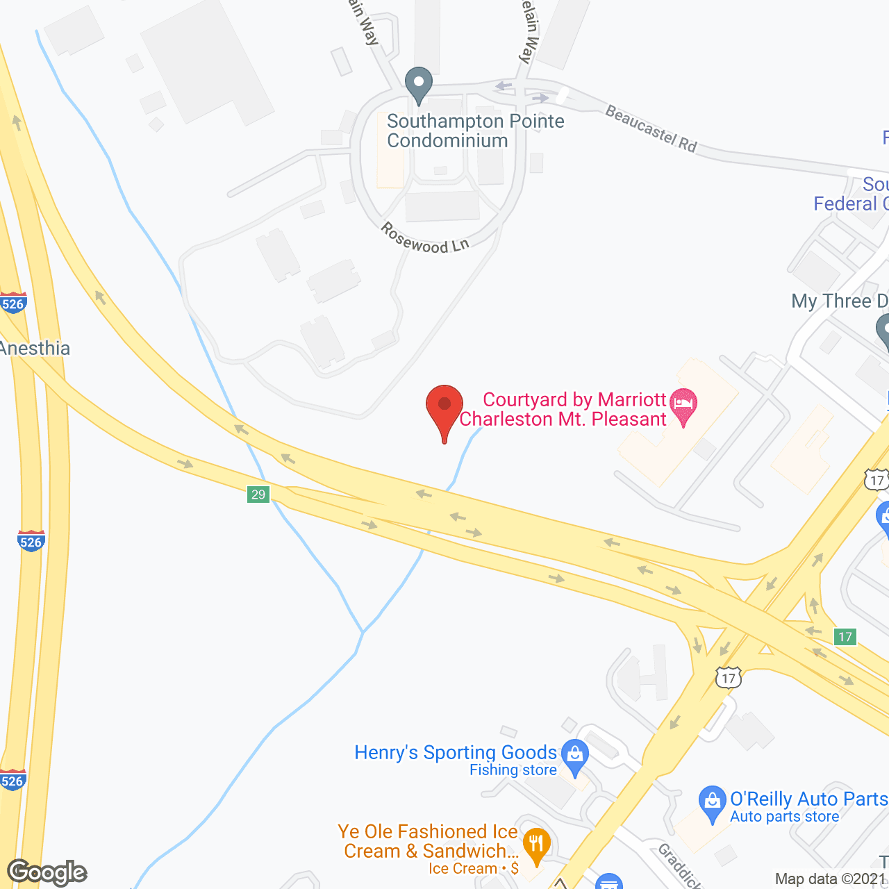 Map of the neighborhood around Revela at Mt. Pleasant Independent Living