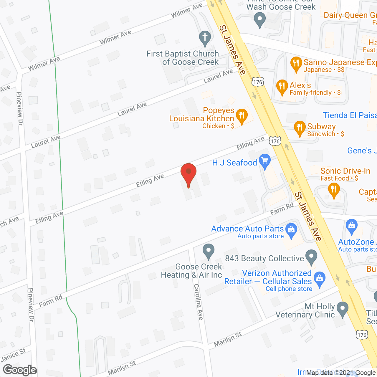 Map of the neighborhood around Quality Care Residential Home