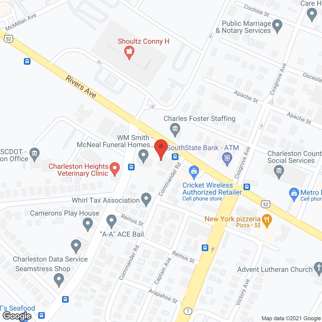 Map of the neighborhood around Cabading Homes #2