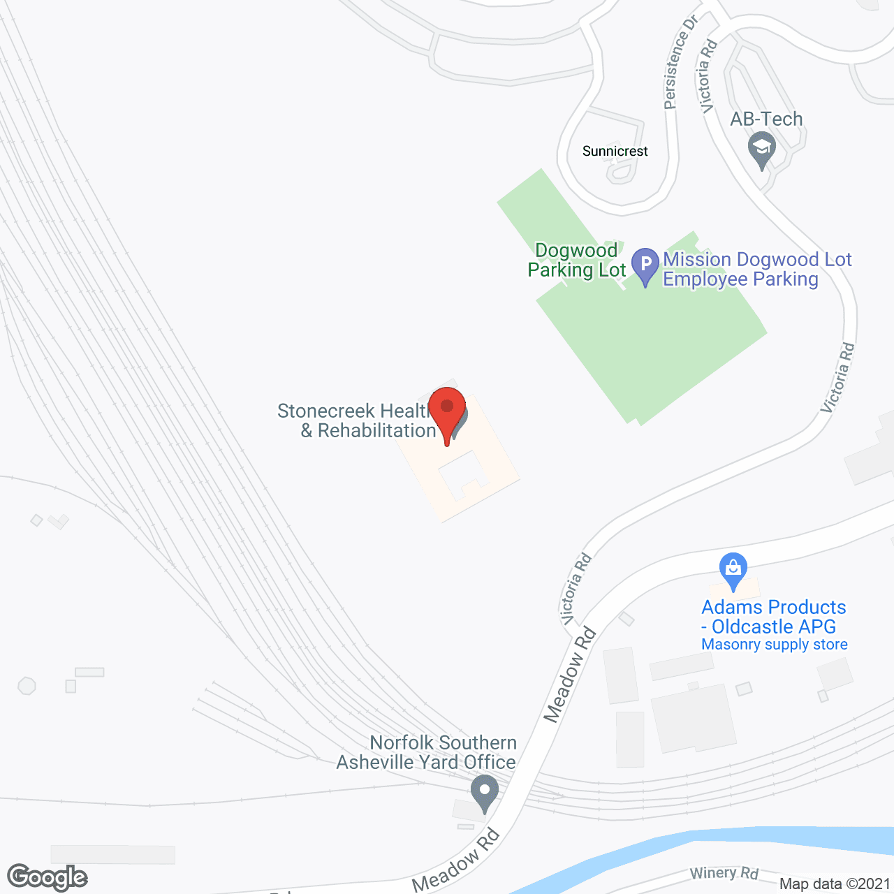 Map of the neighborhood around StoneCreek Health and Rehab