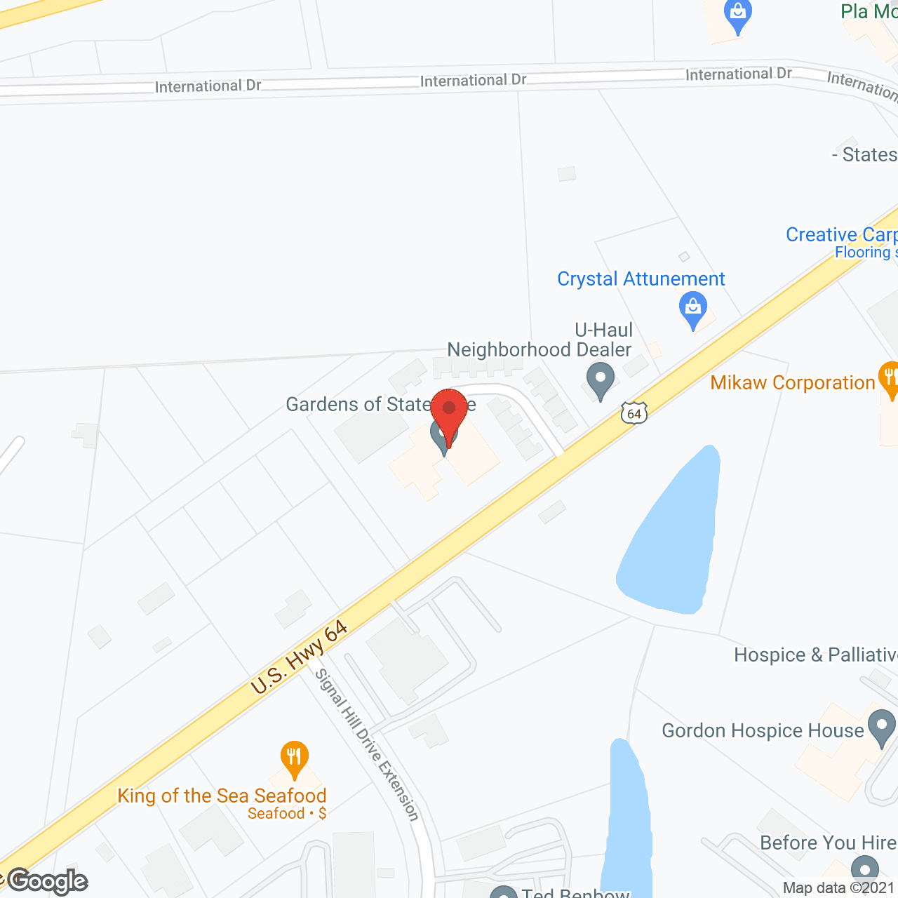 Map of the neighborhood around EdenGardens of Statesville