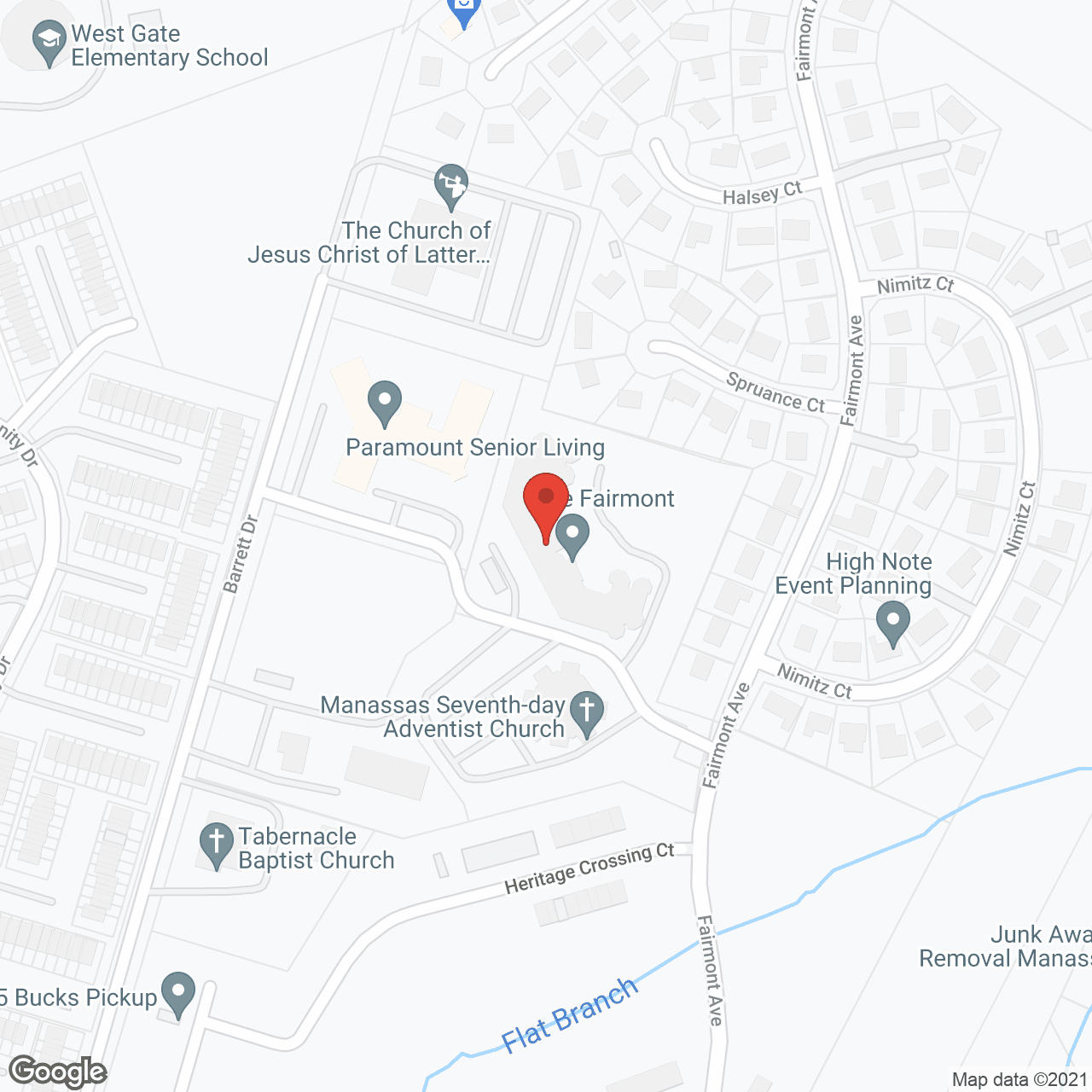 Map of the neighborhood around Holiday The Fairmont