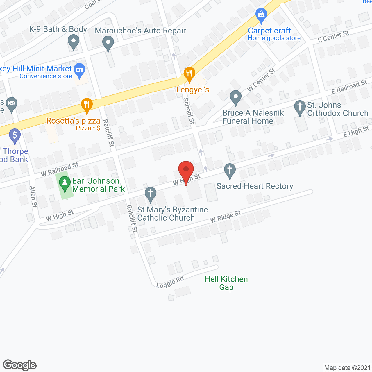 Map of the neighborhood around Nesquehoning Elderly Apt