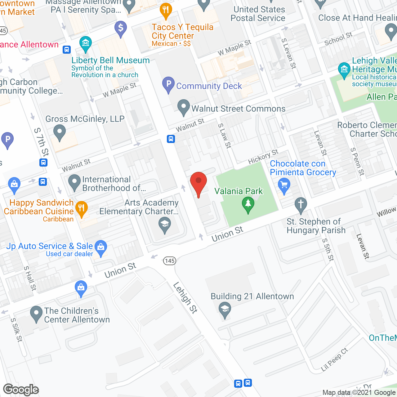 Map of the neighborhood around Victoria Village