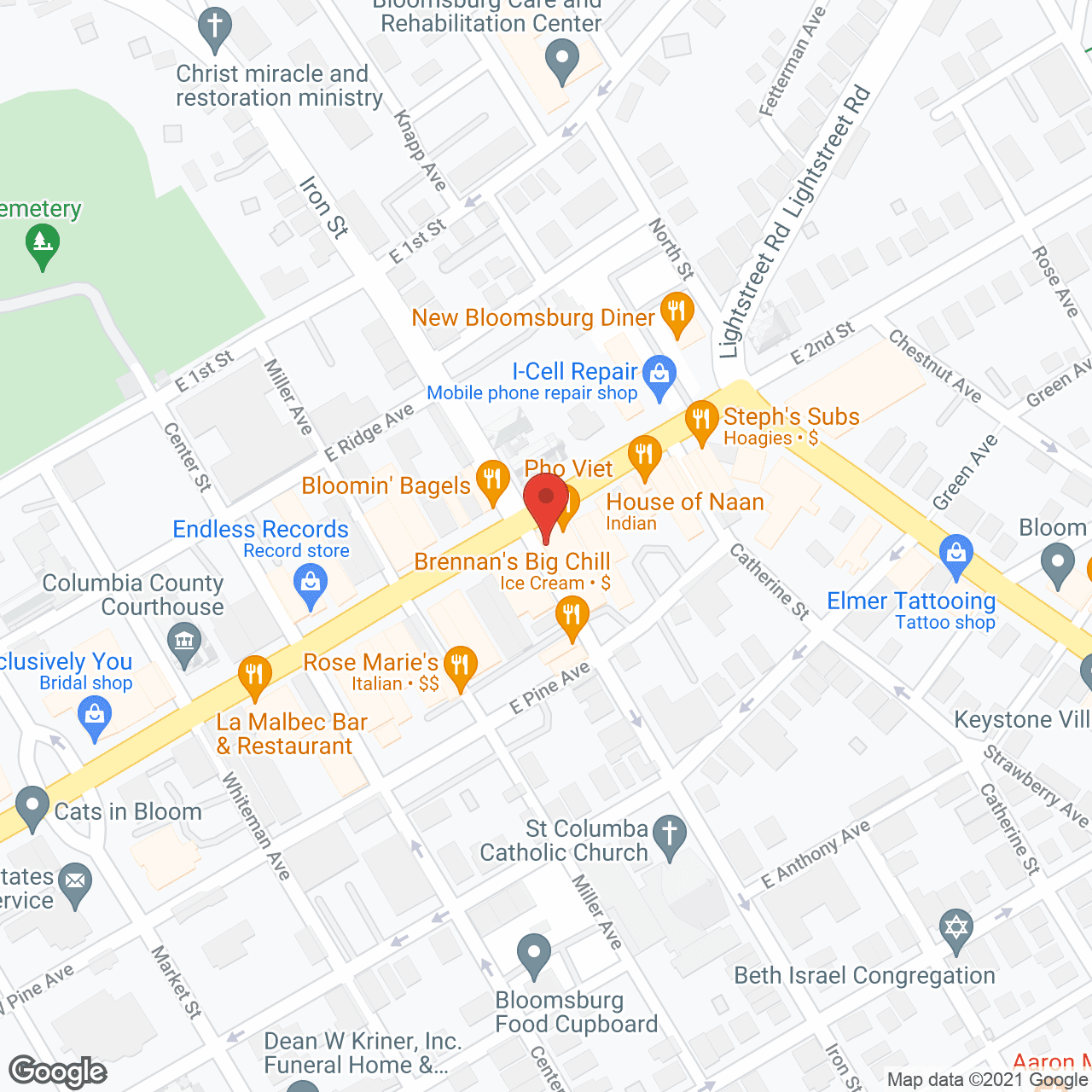 Map of the neighborhood around Americare Home Care