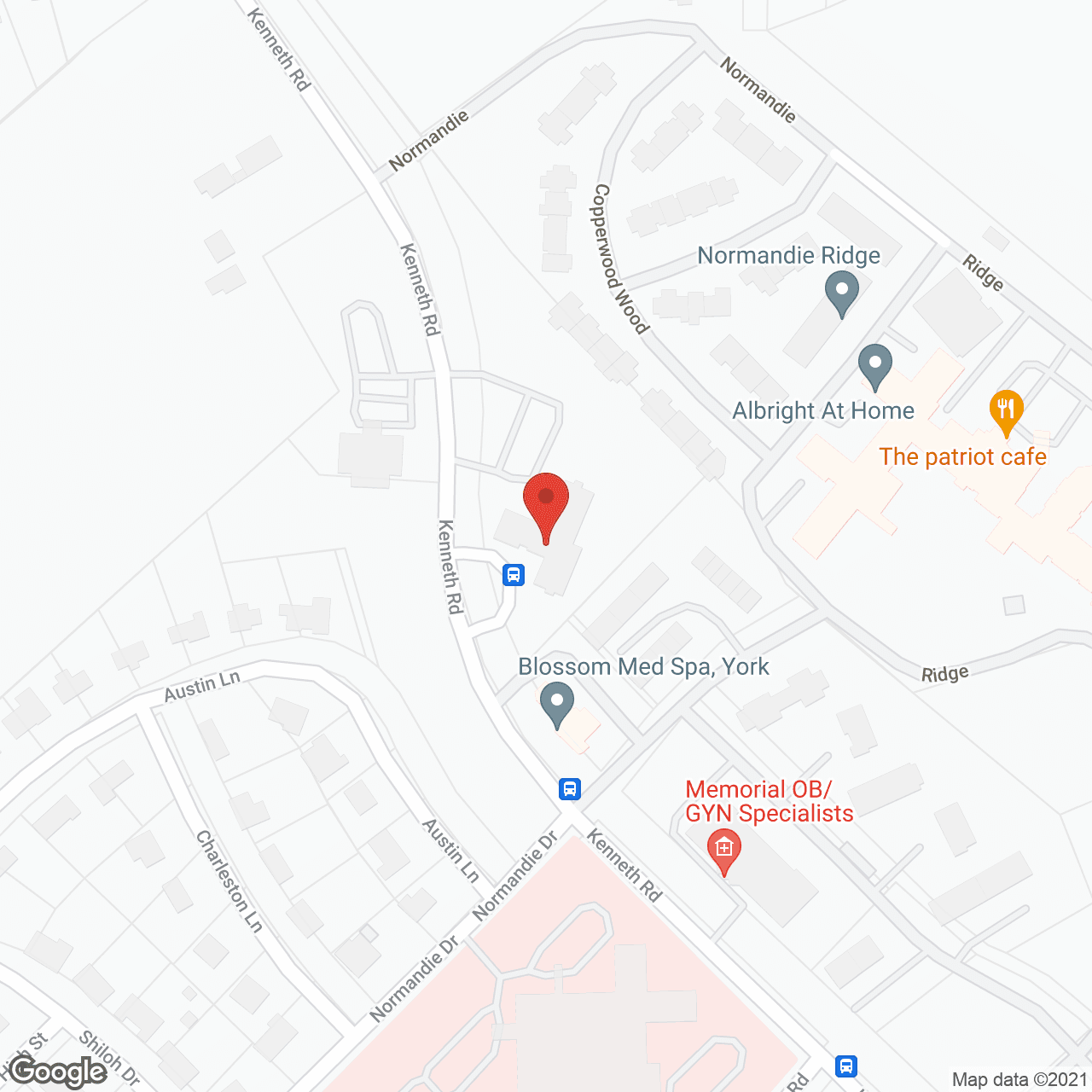 Map of the neighborhood around Springfield Apartments