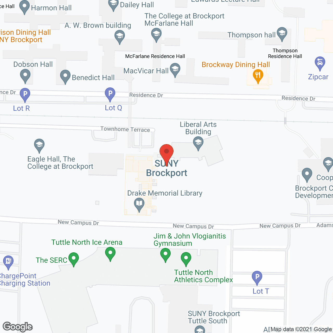 Map of the neighborhood around Brookdale Brockport