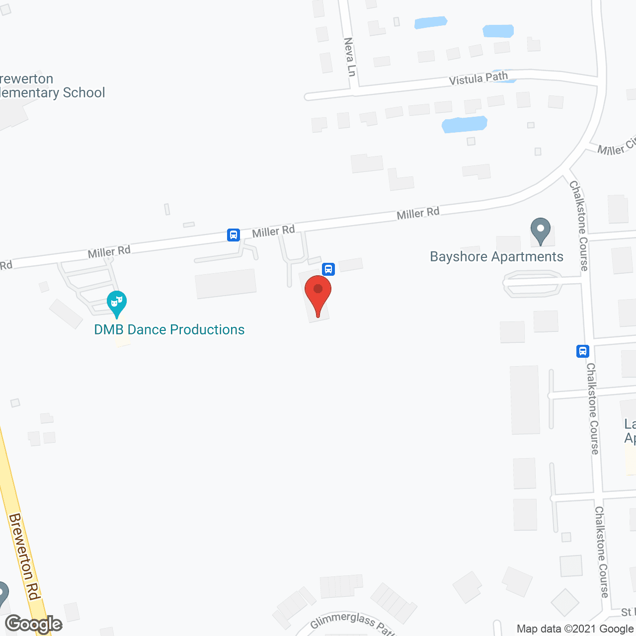 Map of the neighborhood around Long Retirement Manor