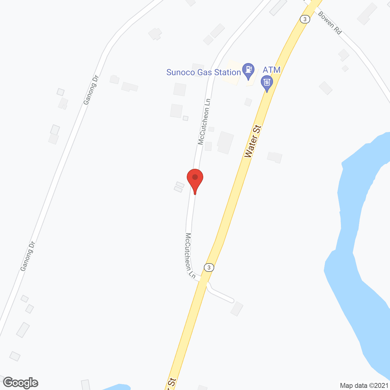 Map of the neighborhood around Saranac Valley Housing