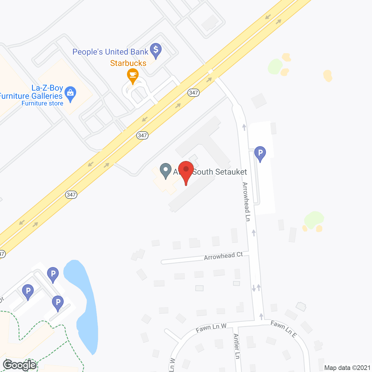 Map of the neighborhood around Atria South Setauket