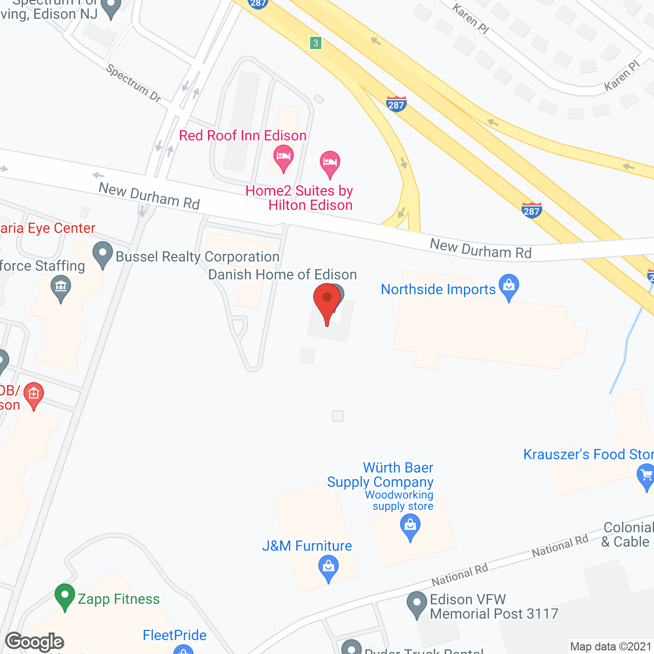 Map of the neighborhood around Danish Home For the Aged