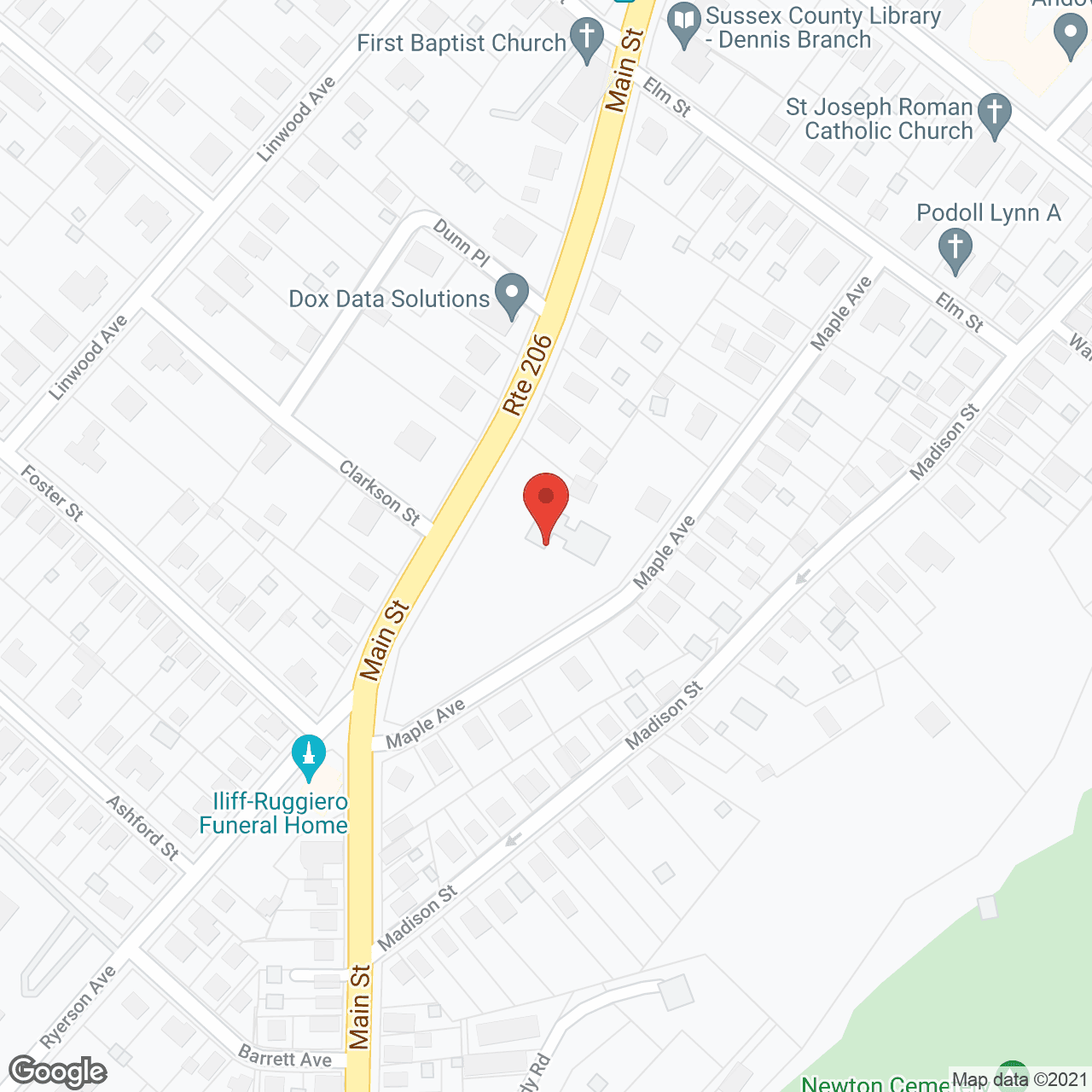 Map of the neighborhood around Merriam Casa Bella