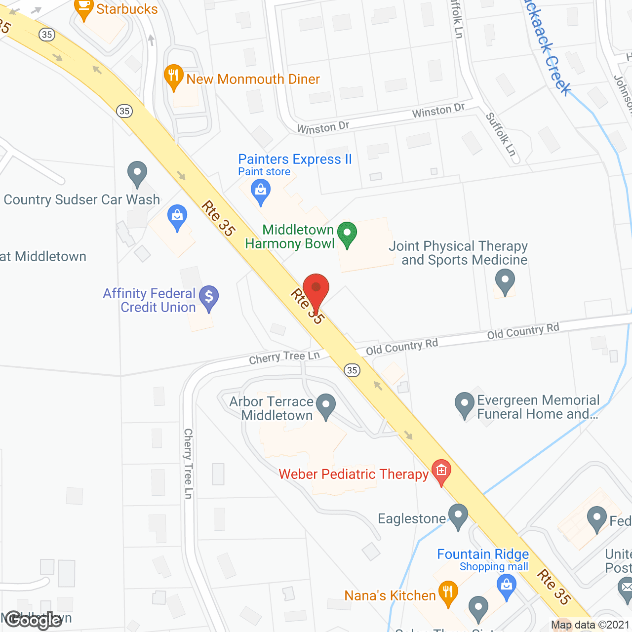 Map of the neighborhood around Arbor Terrace Middletown