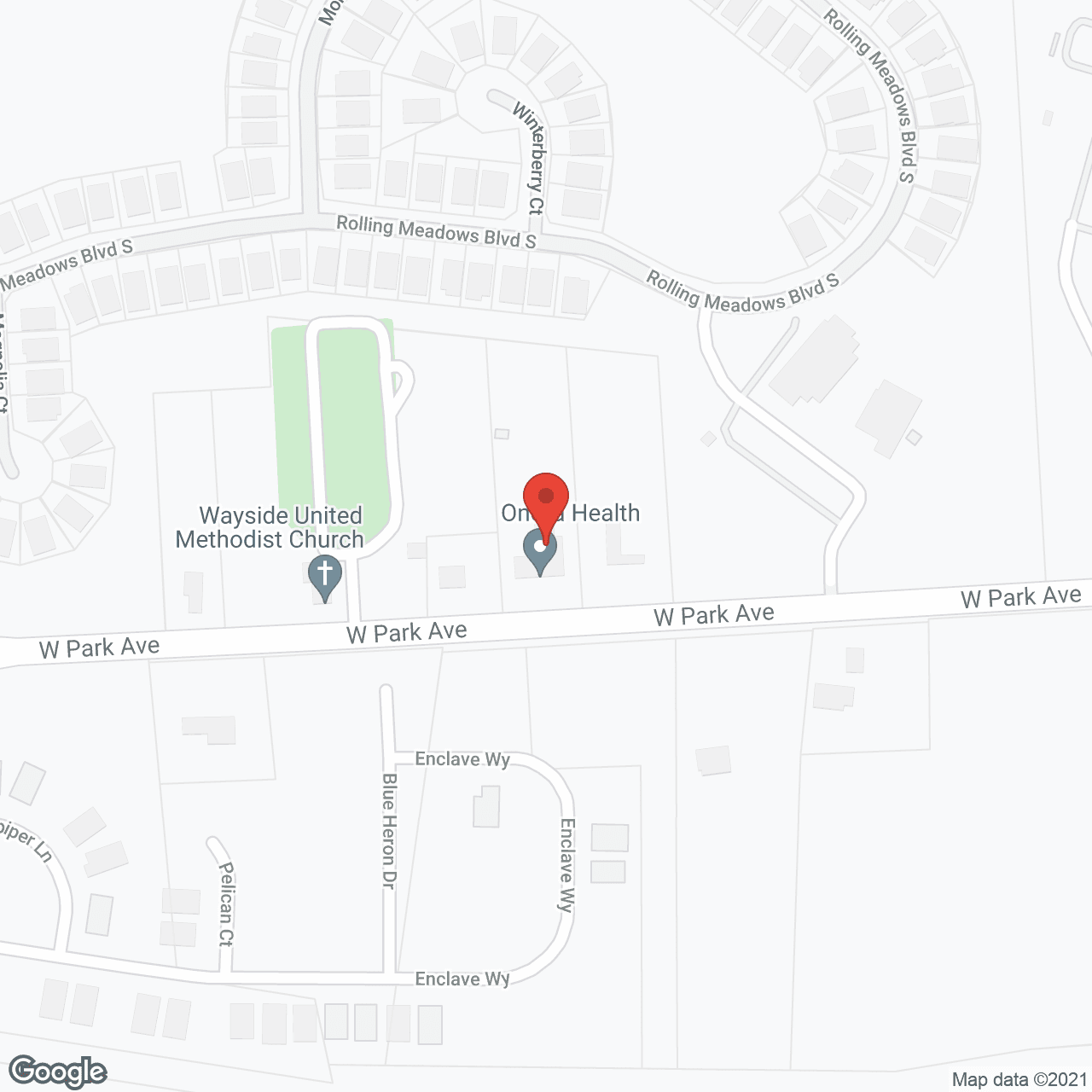 Map of the neighborhood around Garden Hills Residence